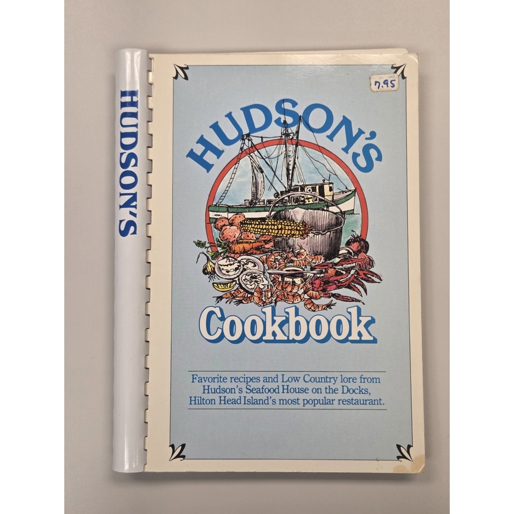 Hudson's Cookbook Hilton Head Seafood House Low Country VTG 1982